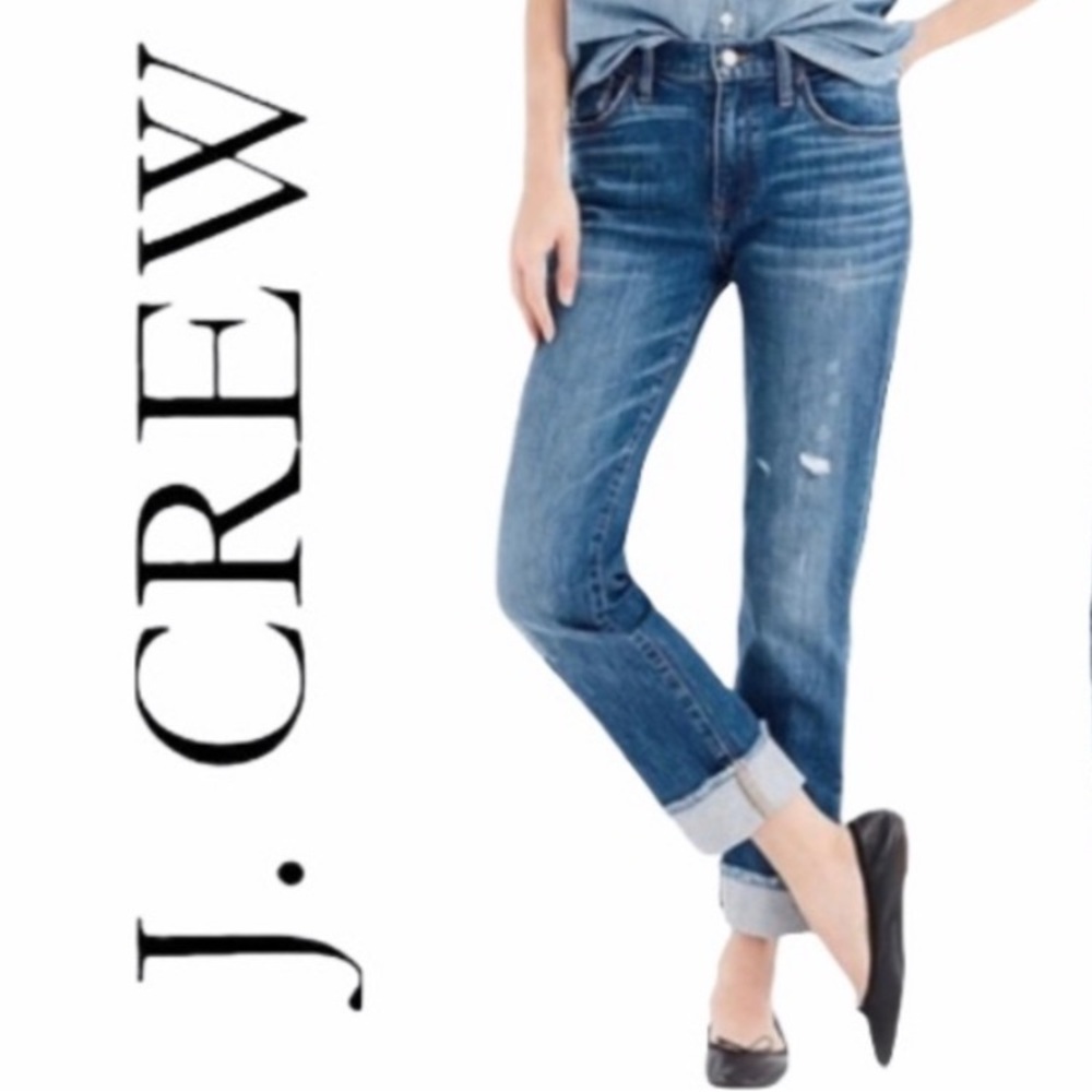 J Crew Broken-in Boyfriend Jeans